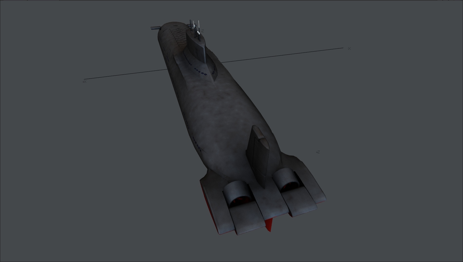 3d fbx project akula typhoon submarine