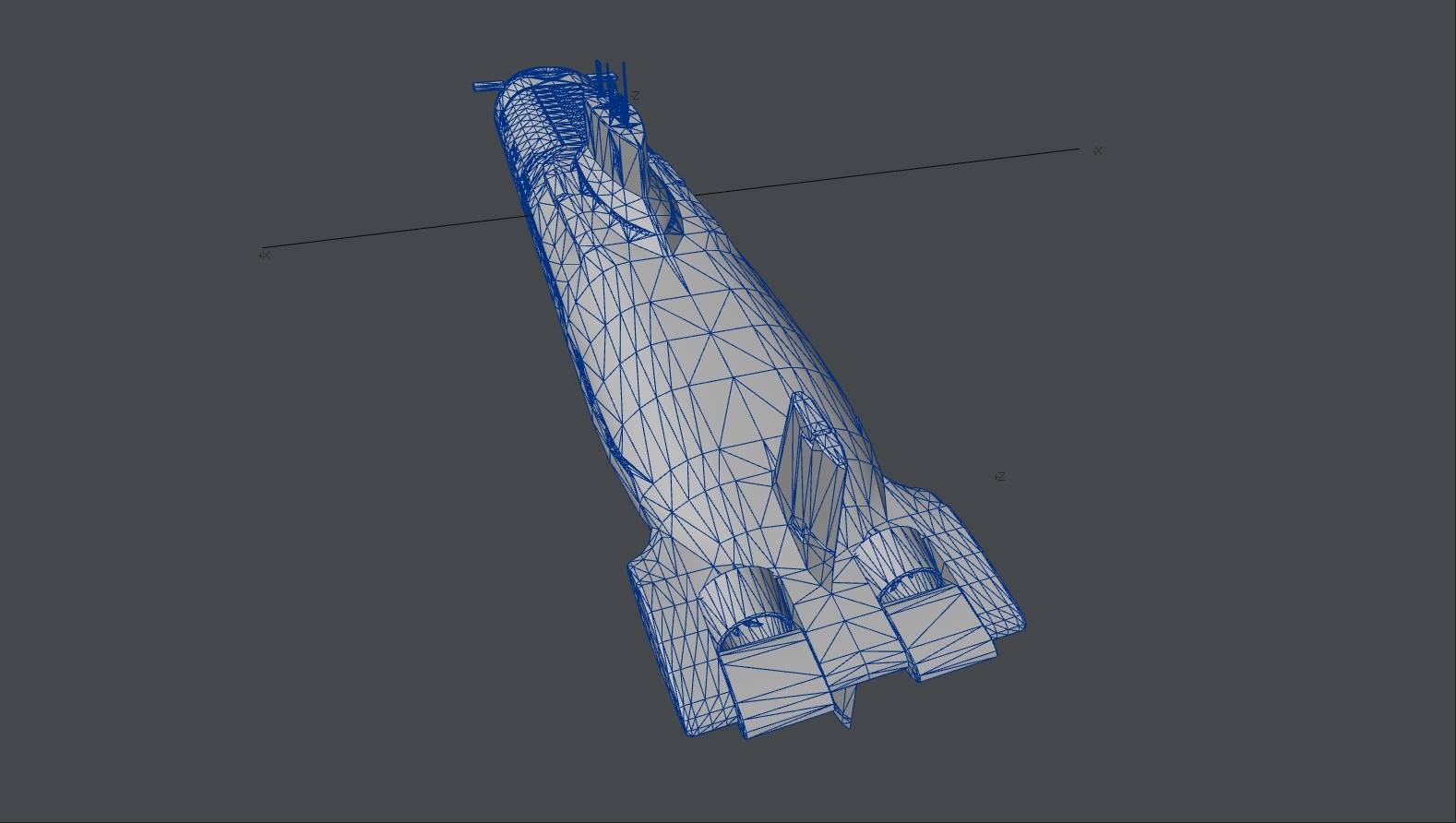 3d fbx project akula typhoon submarine