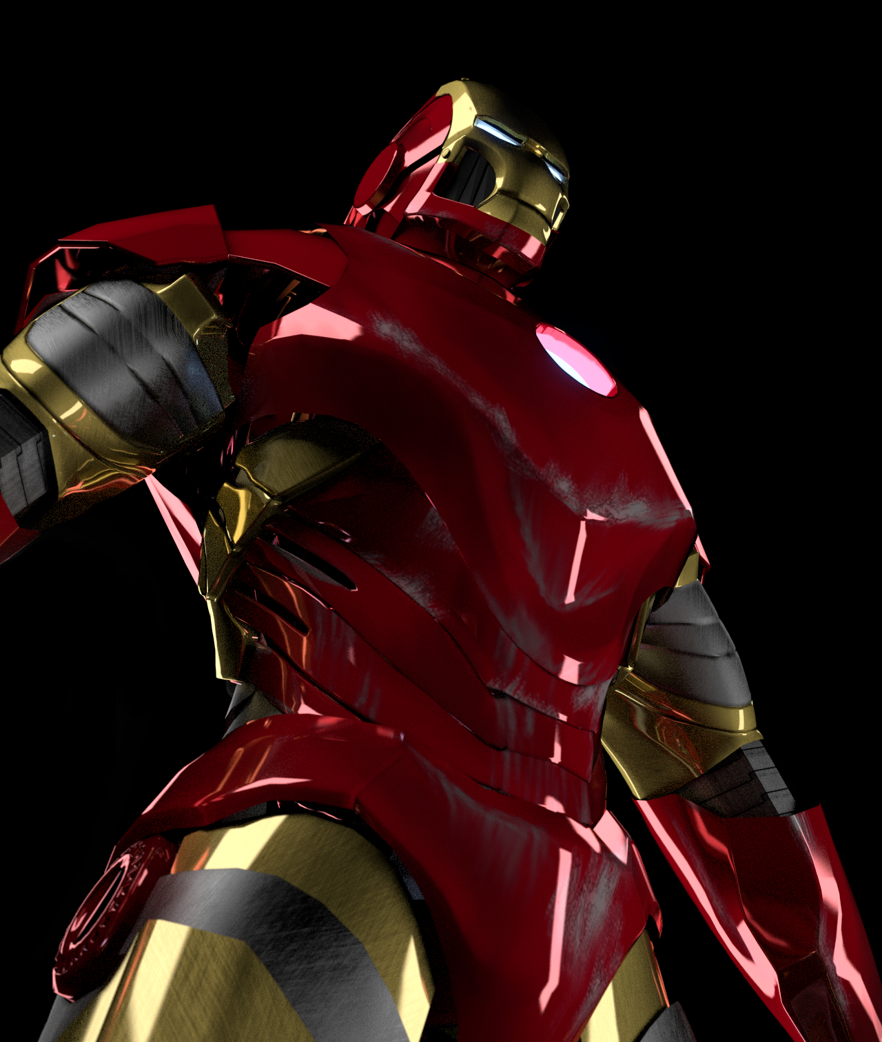 3d model iron man suit