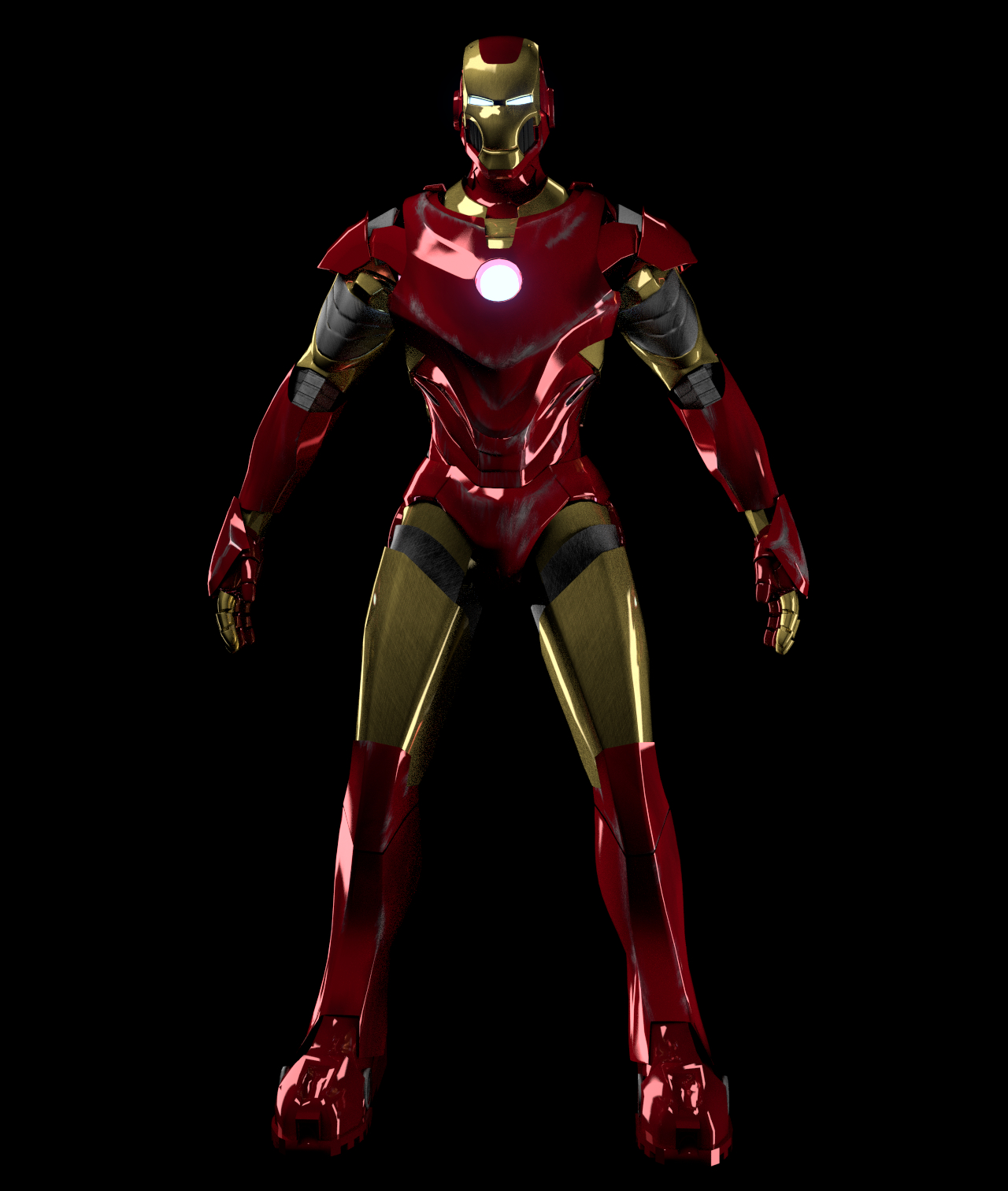 3d model iron man suit