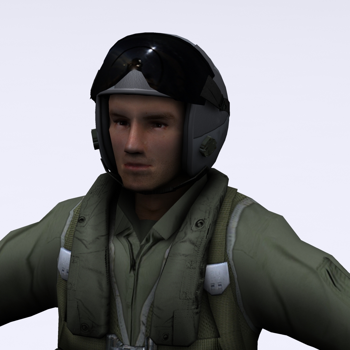 modern fighter pilot character