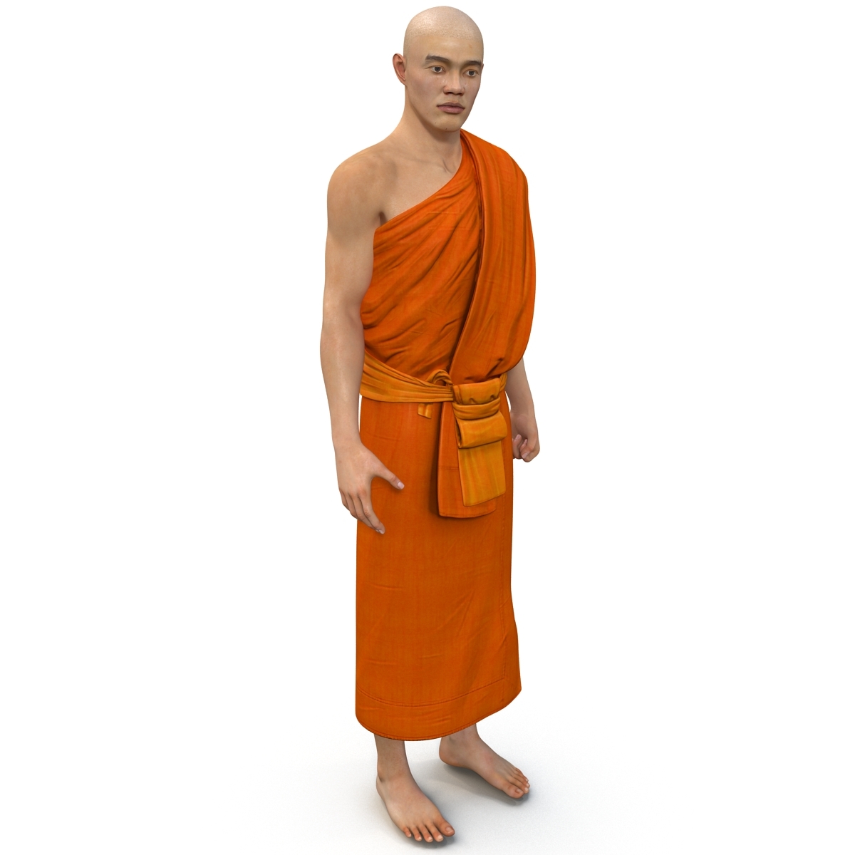 buddhist monk rigged