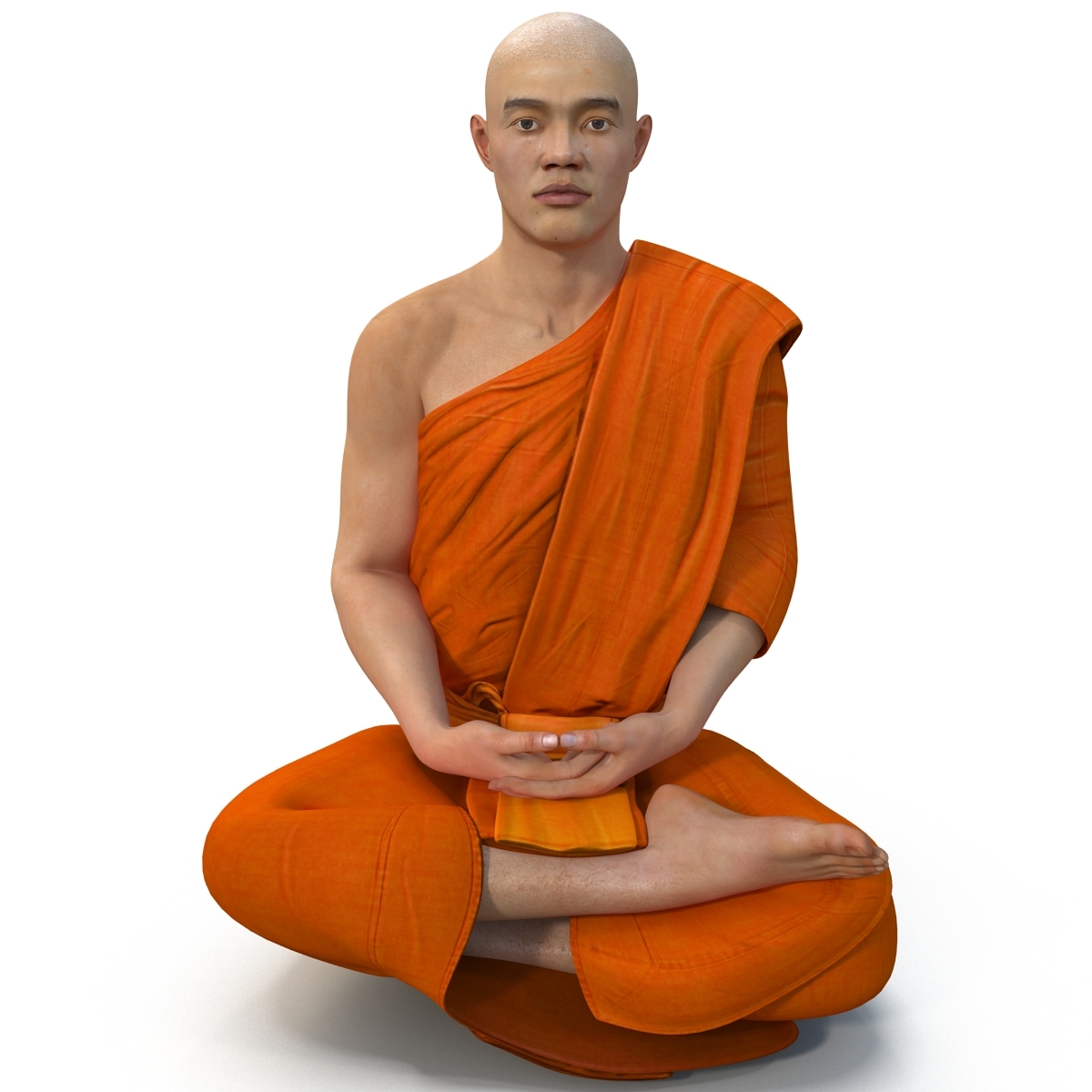 buddhist monk rigged