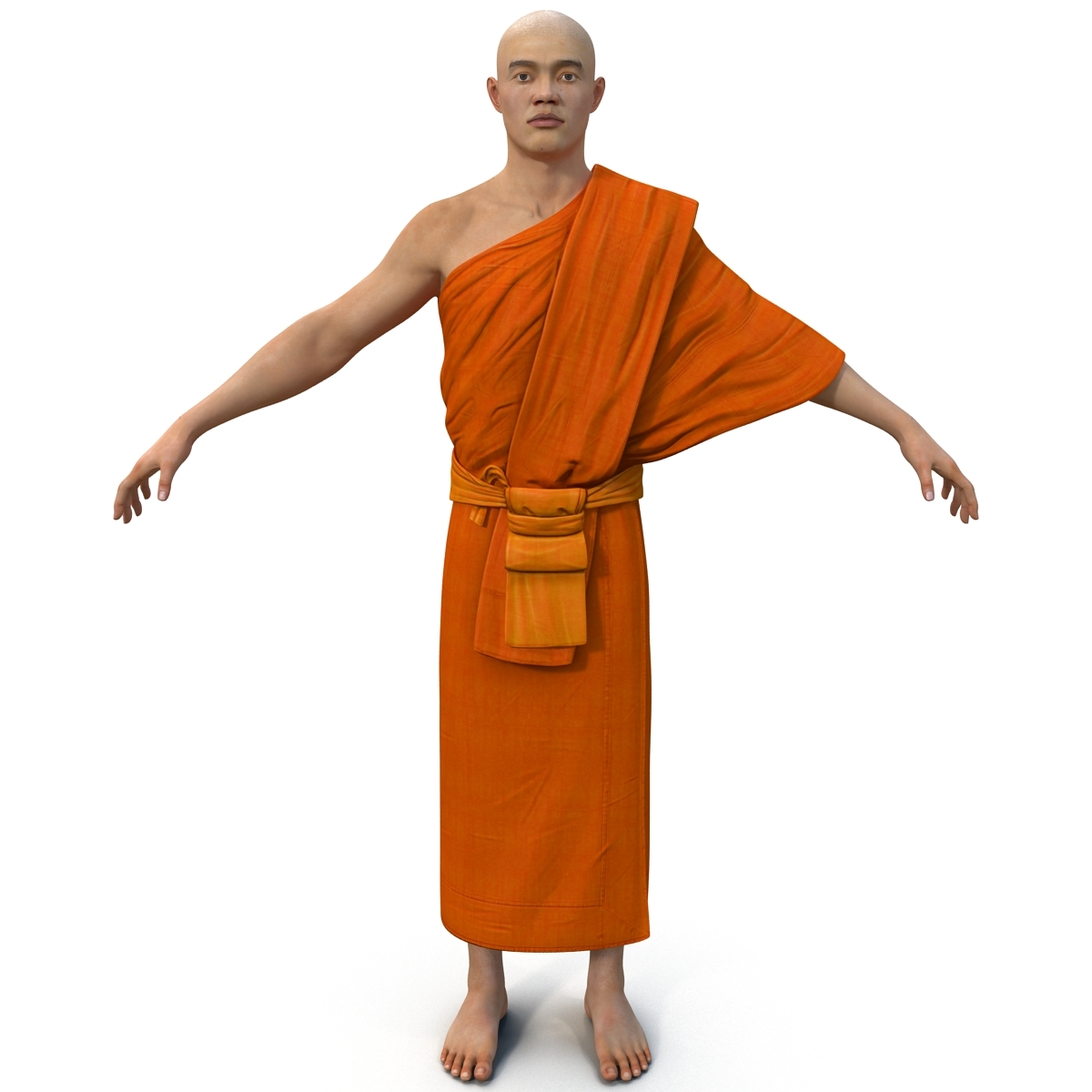 buddhist monk rigged