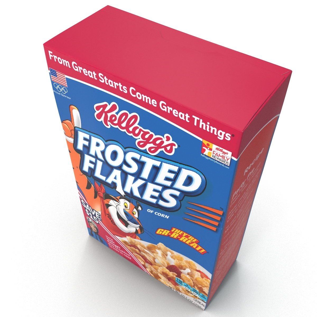 frosted flakes cereal box