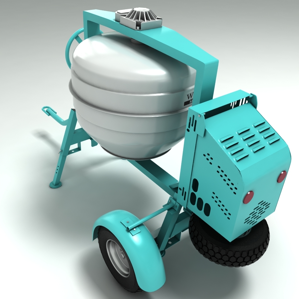 cement mixer 3d model