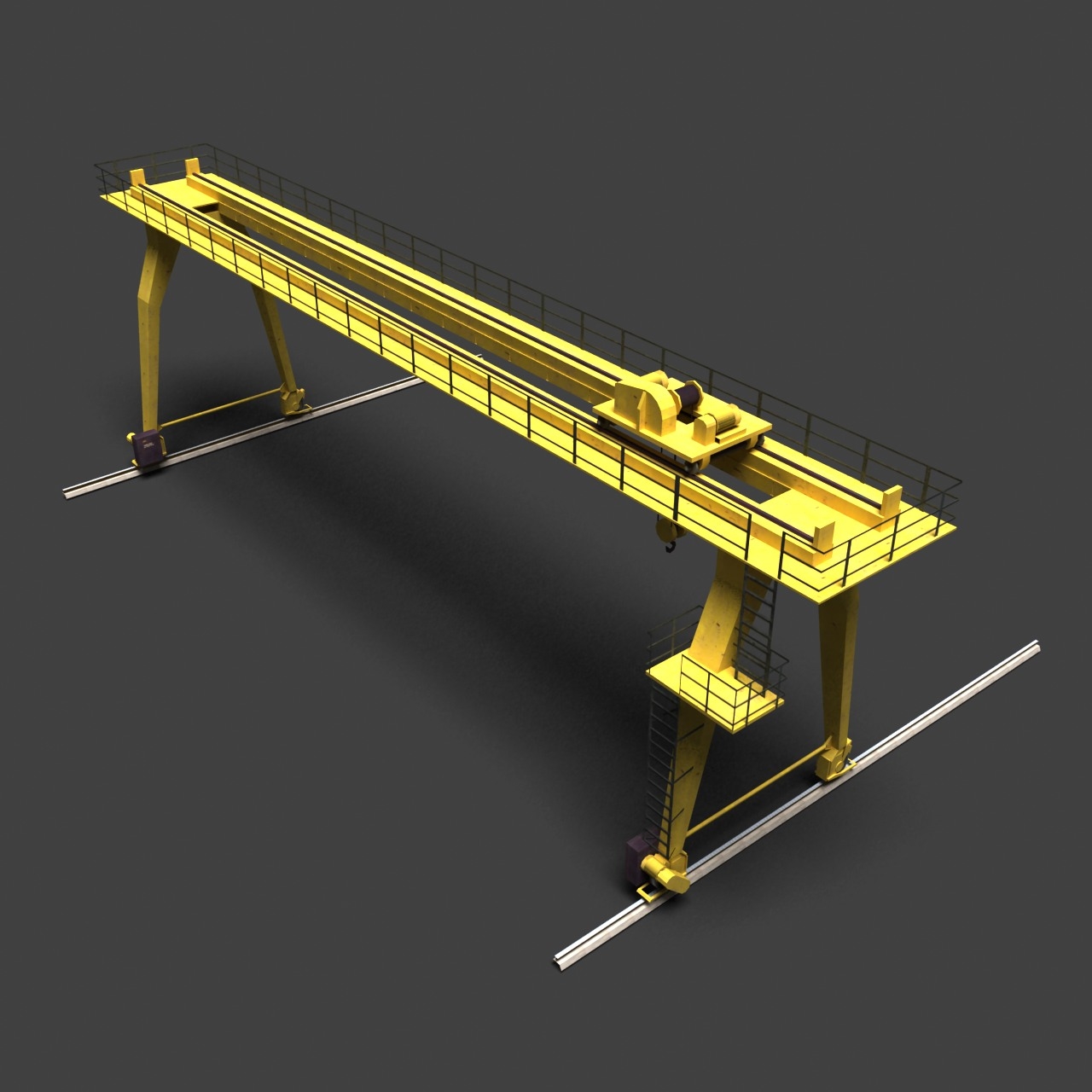 门式起重机3d模型