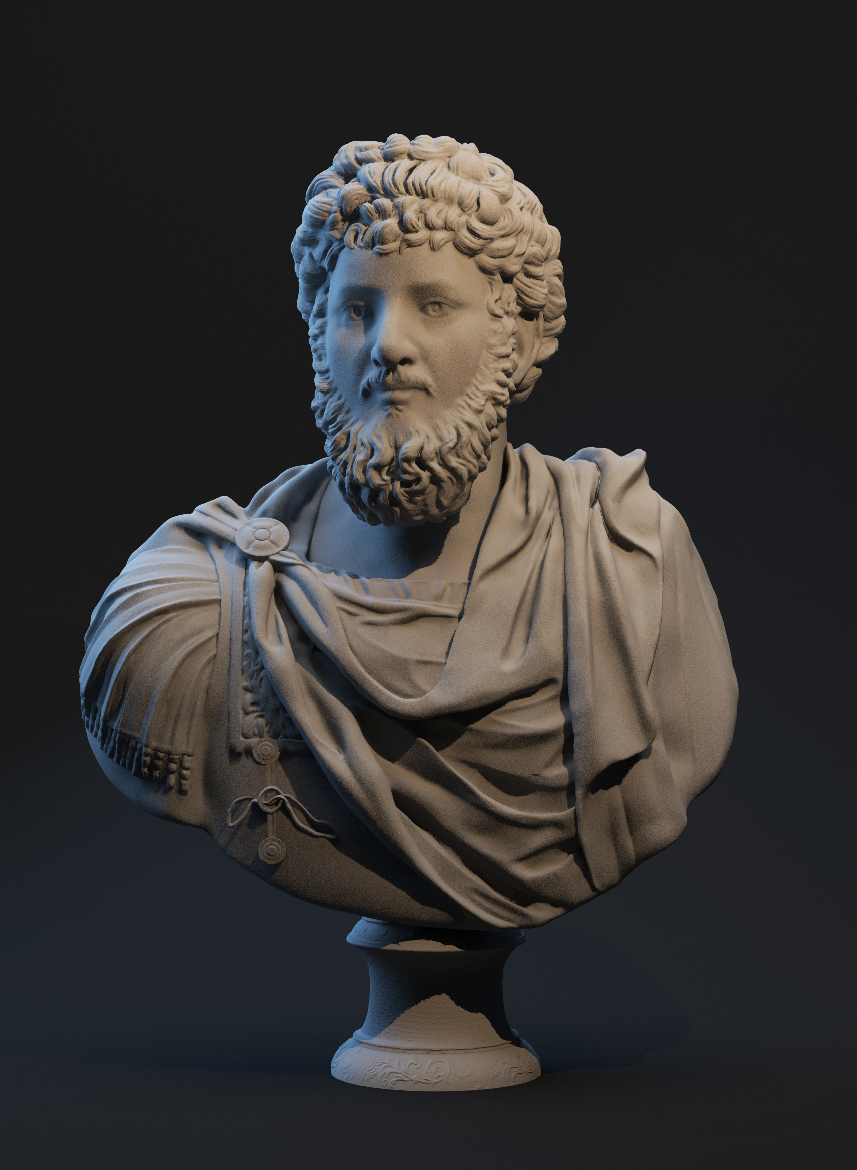 roman emperor lucius 3d max