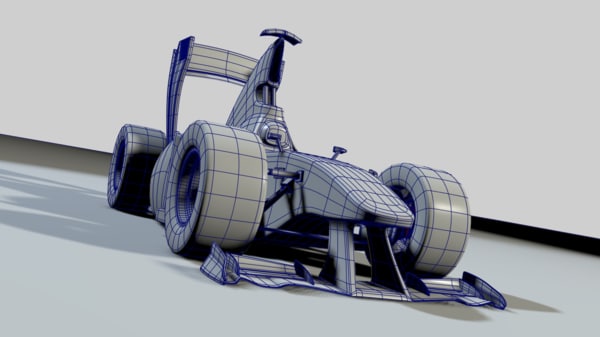 3d Model Cartoon Formula 1