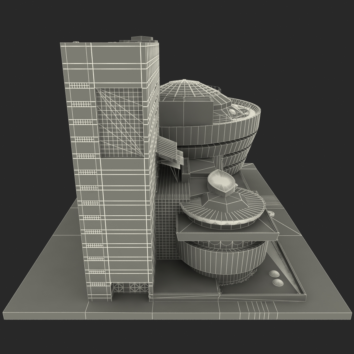 所罗门r.古根海姆博物馆3d模型