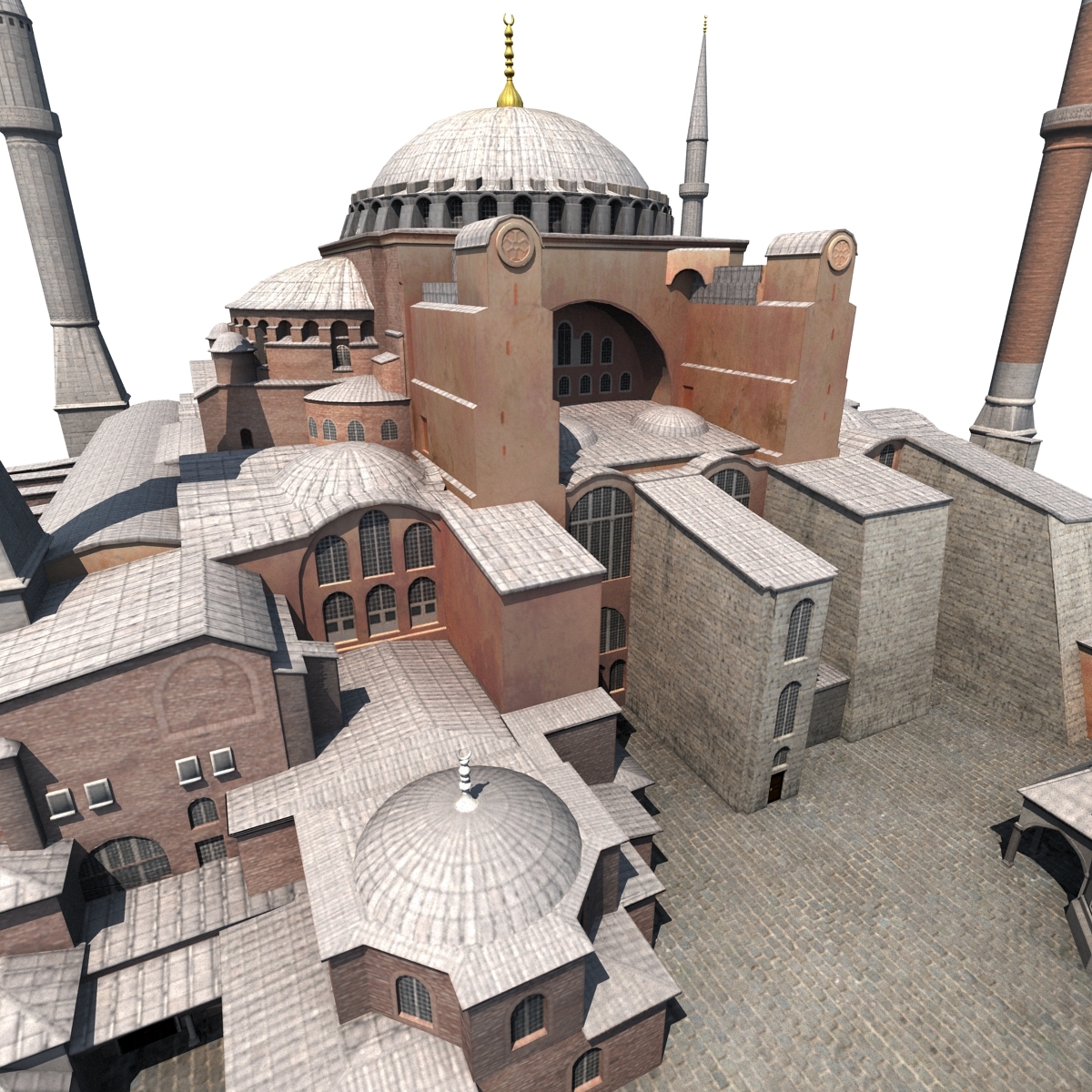 hagia sophia low poly