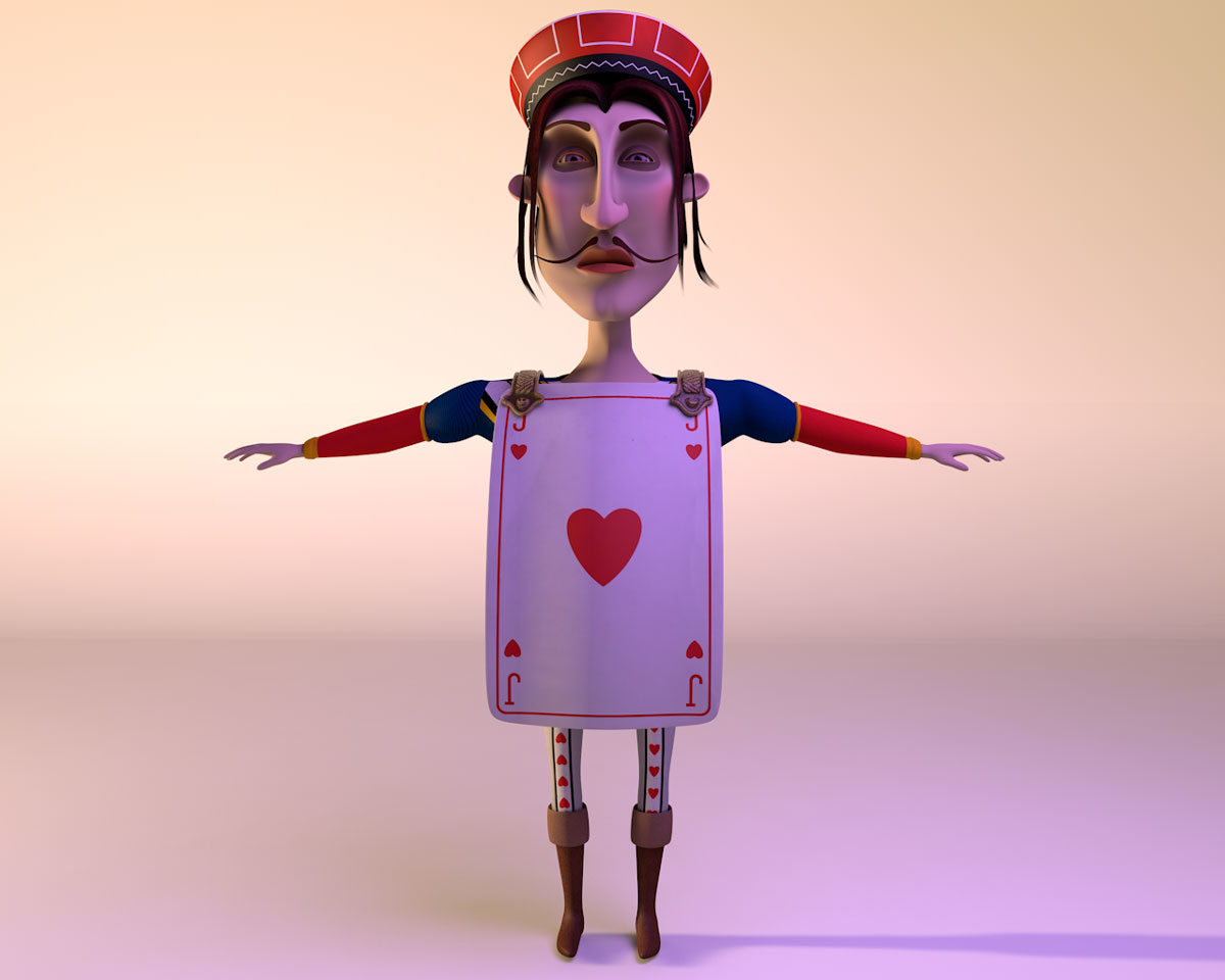 knave of hearts cartoon character