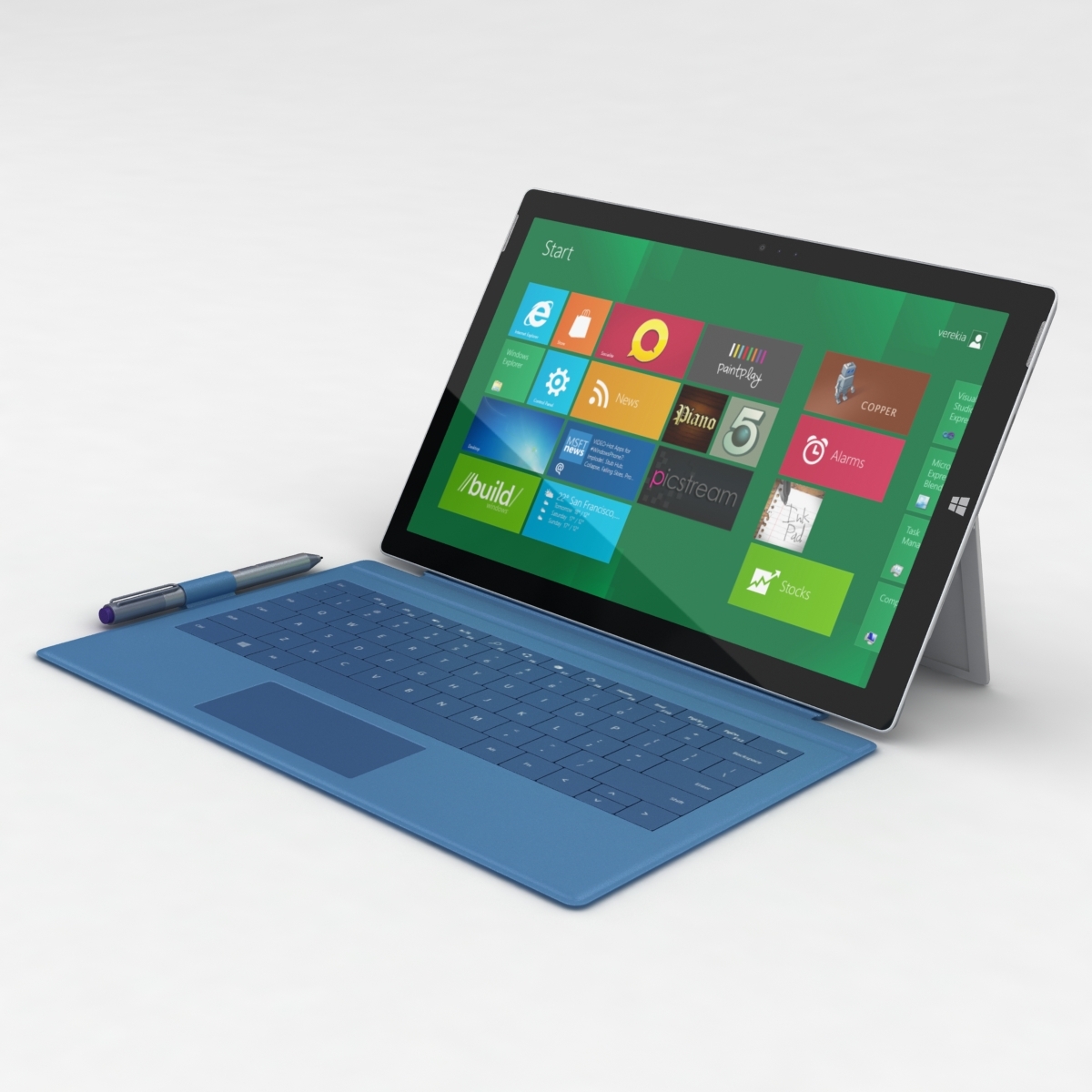 microsoft surface pro 3   touch cover3d模型