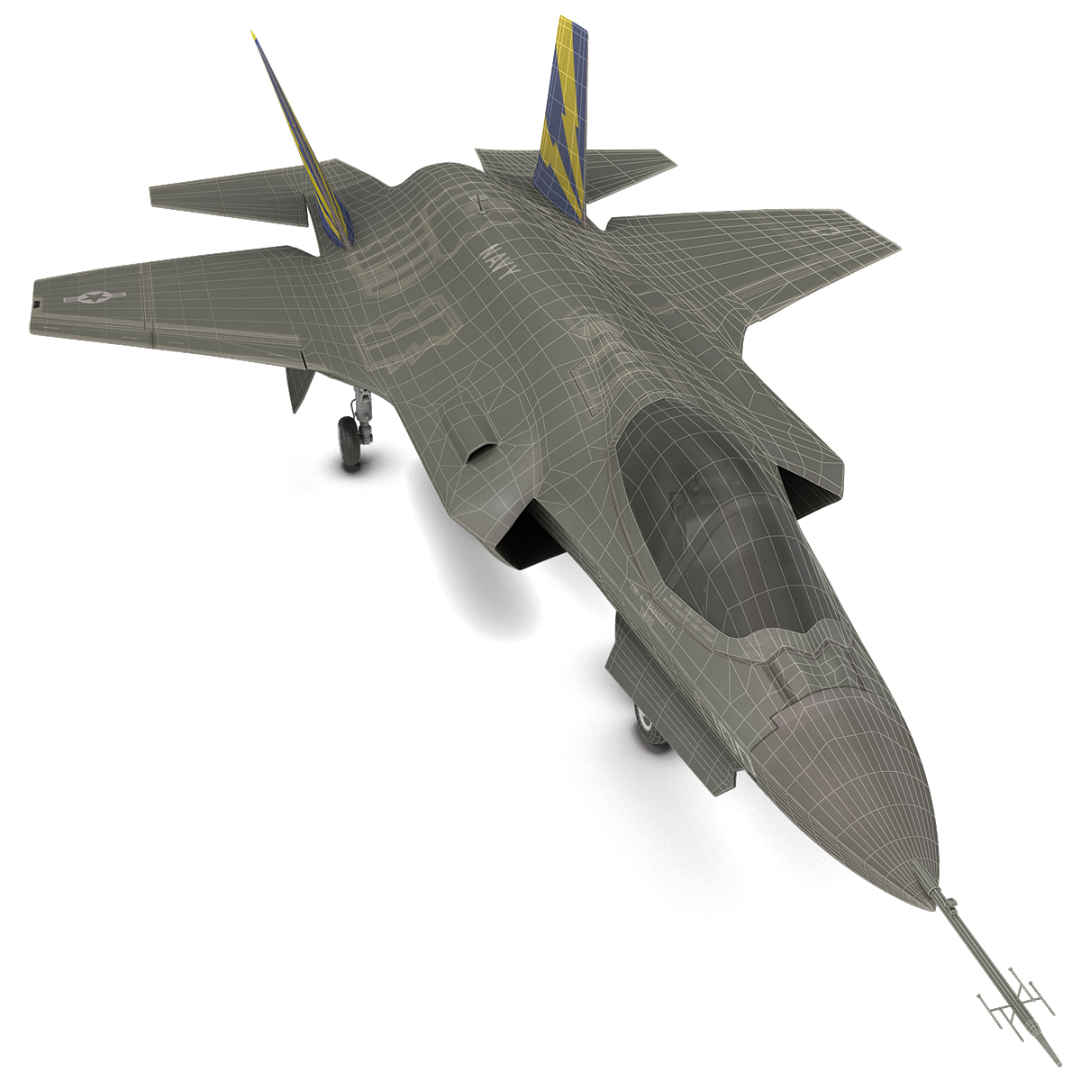 fighter aircraft lockheed martin 3d model