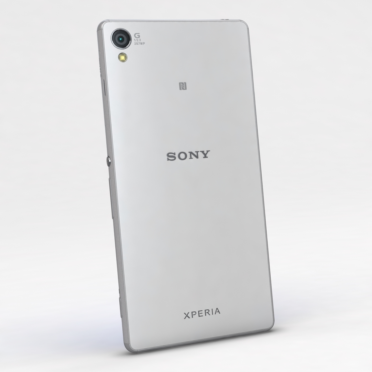 索尼xperia z3和z3双白色3d模型