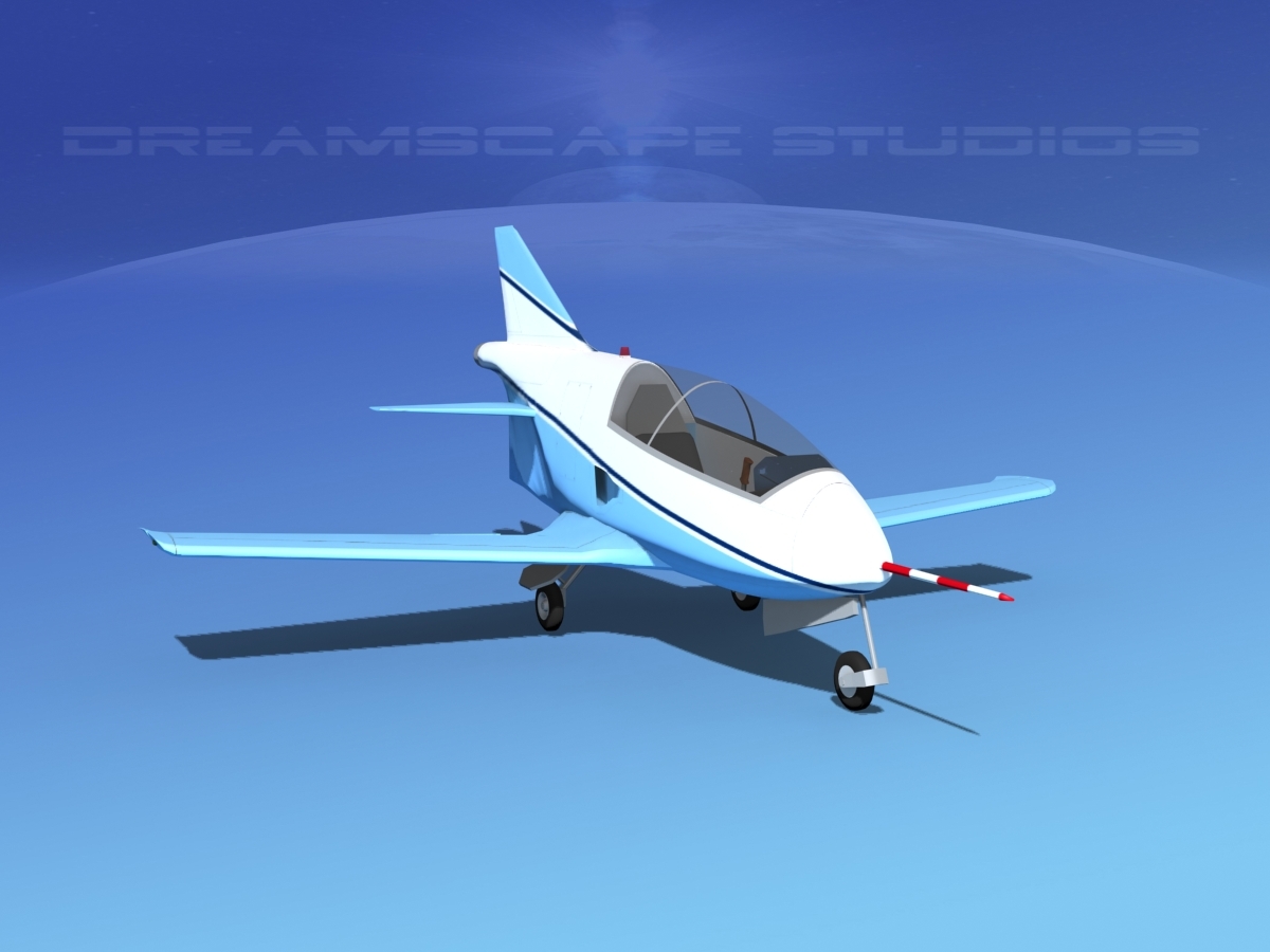 3d model plane bd-5 bede bd-5j