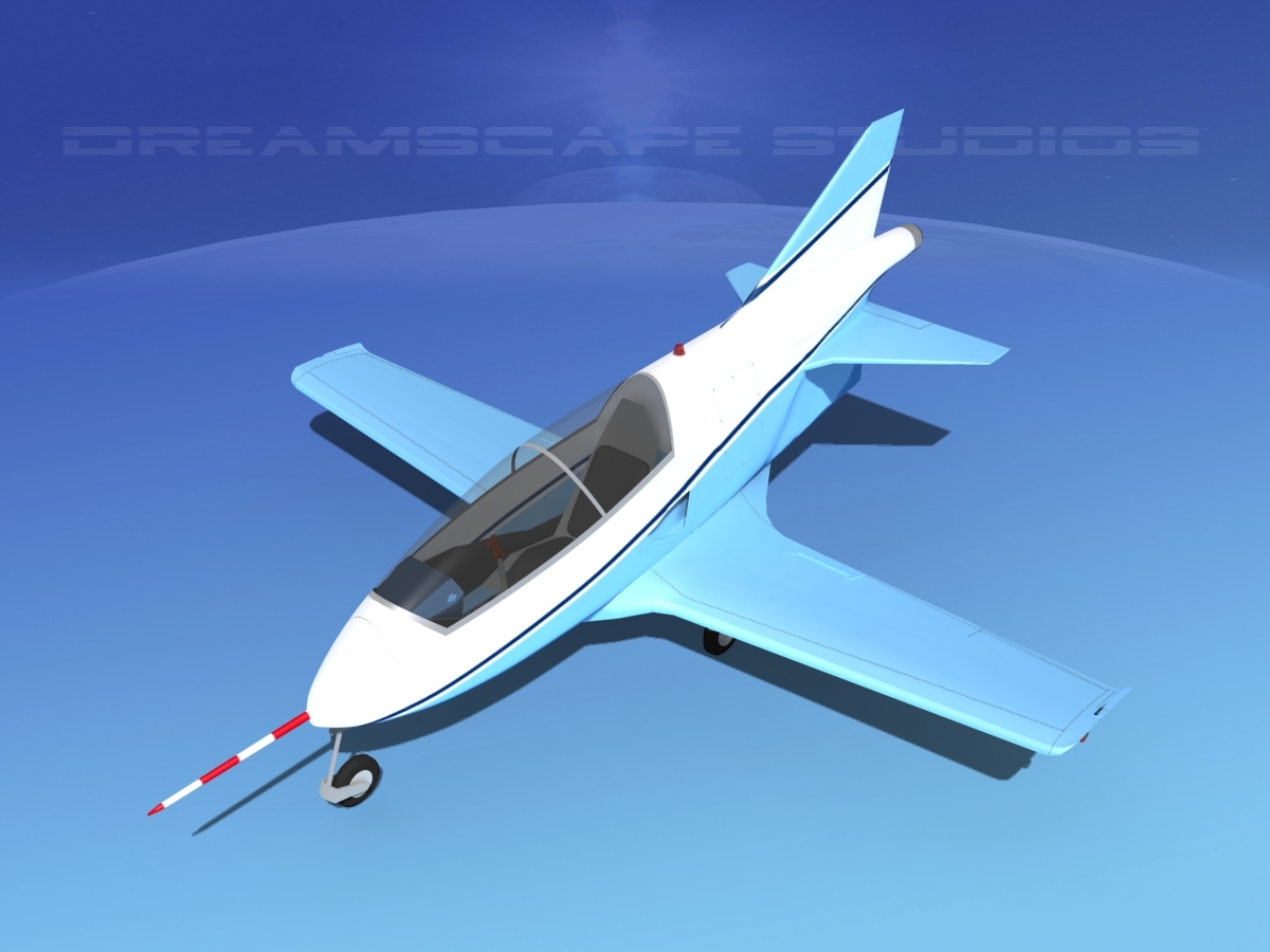 3d model plane bd-5 bede bd-5j