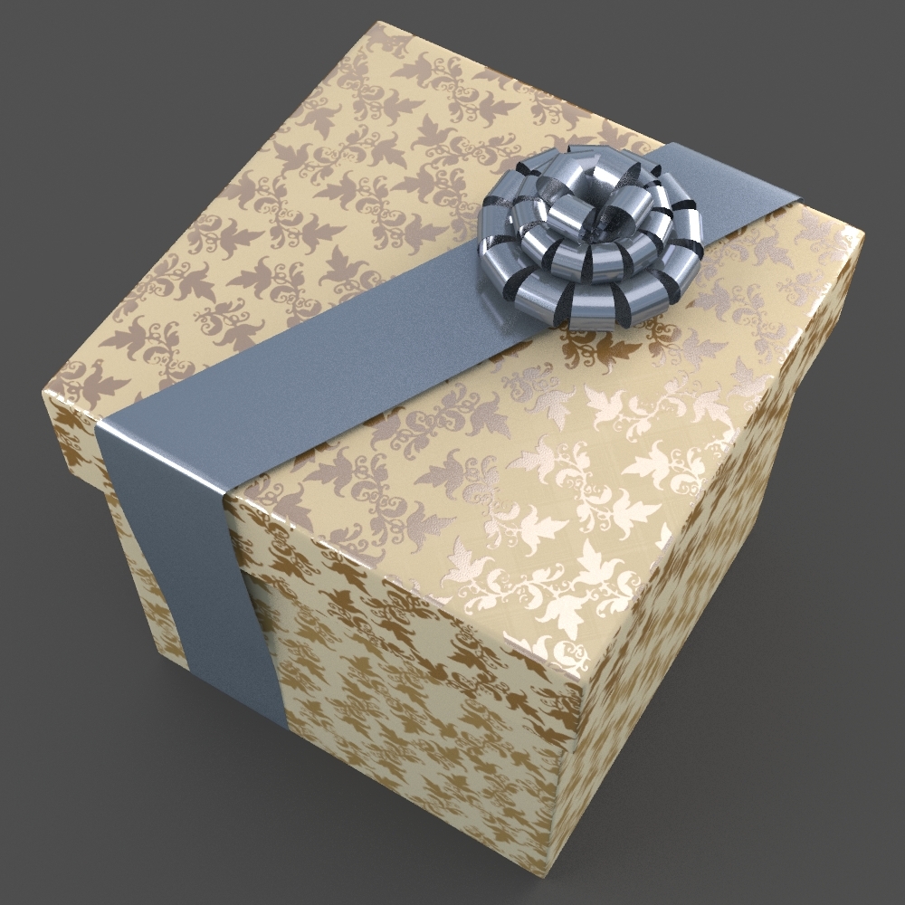 3d christmas gift present box