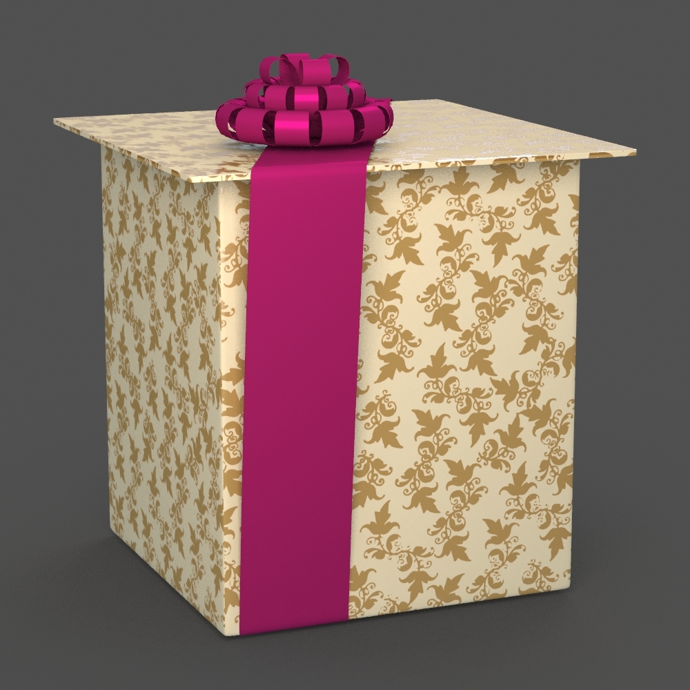 3ds max christmas gift present box