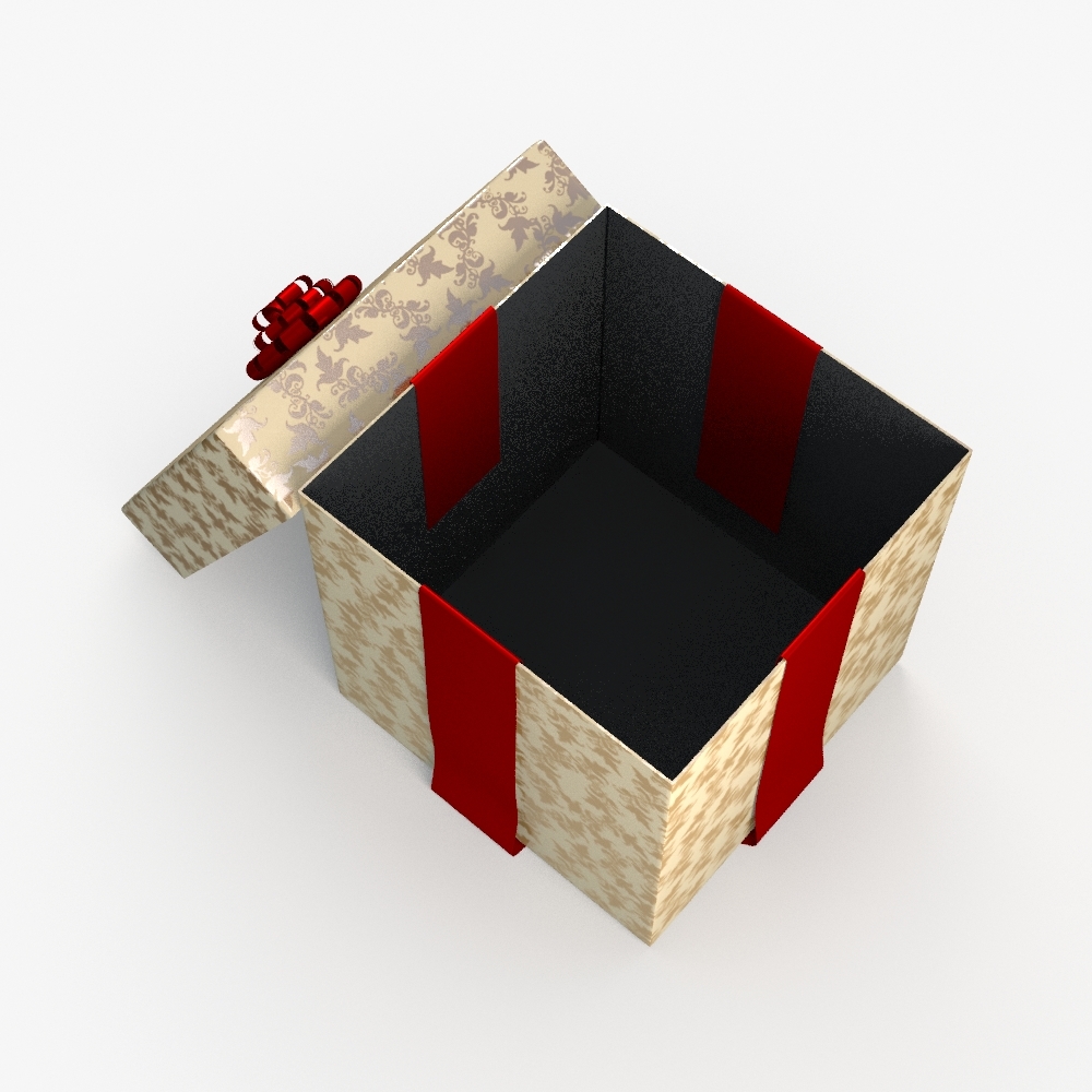 3d model christmas gift present box