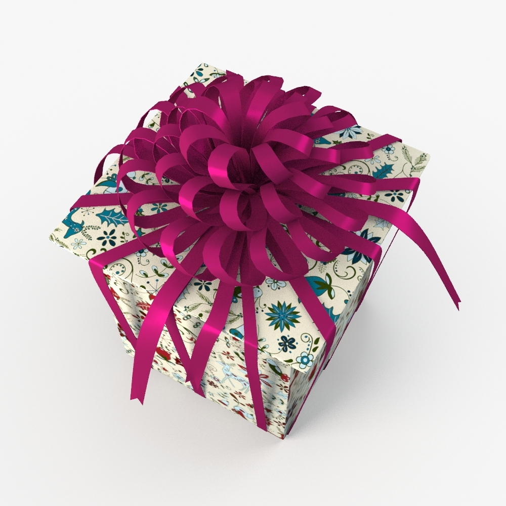 3d model christmas gift present box