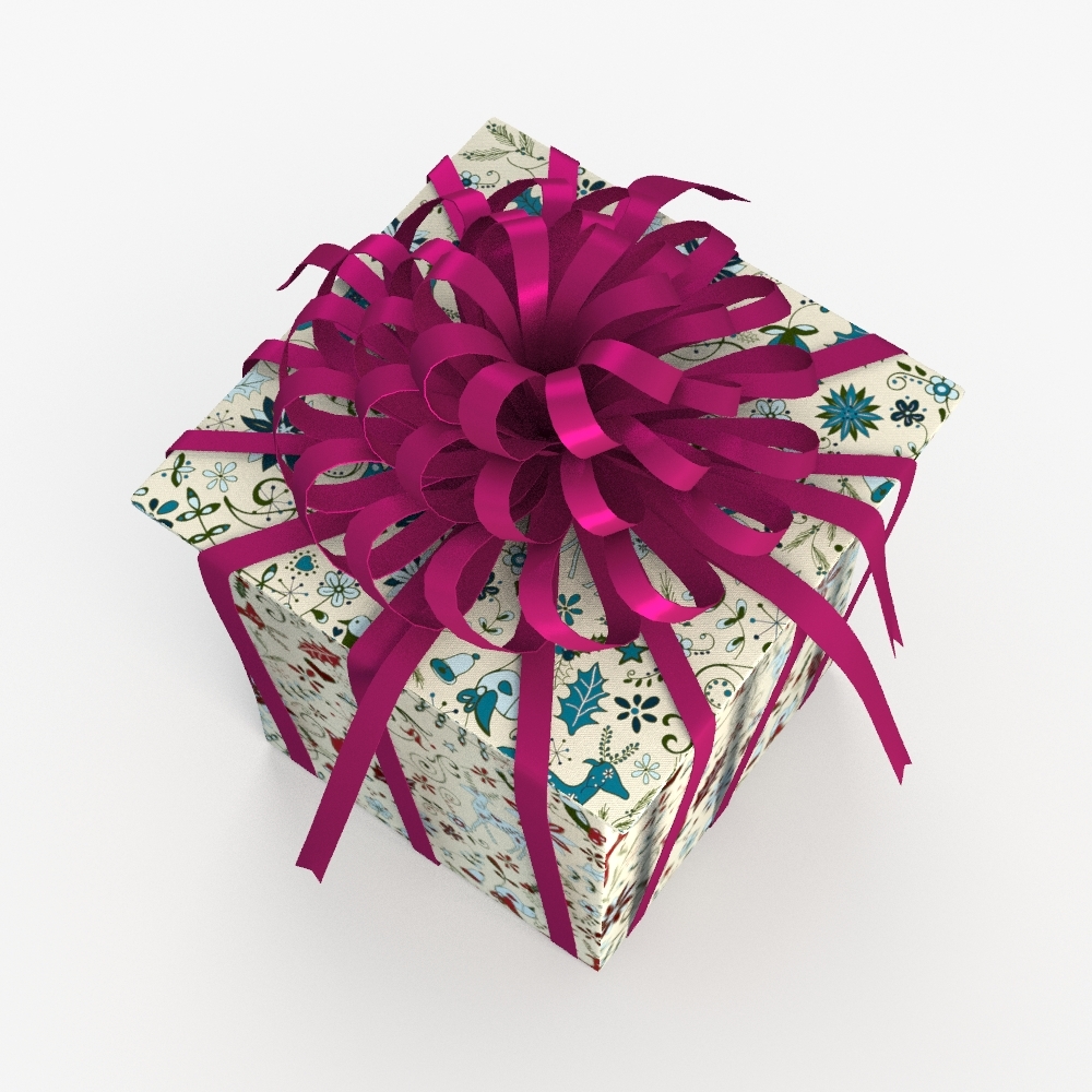 3d model christmas gift present box