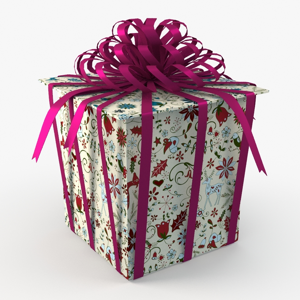 3d model christmas gift present box