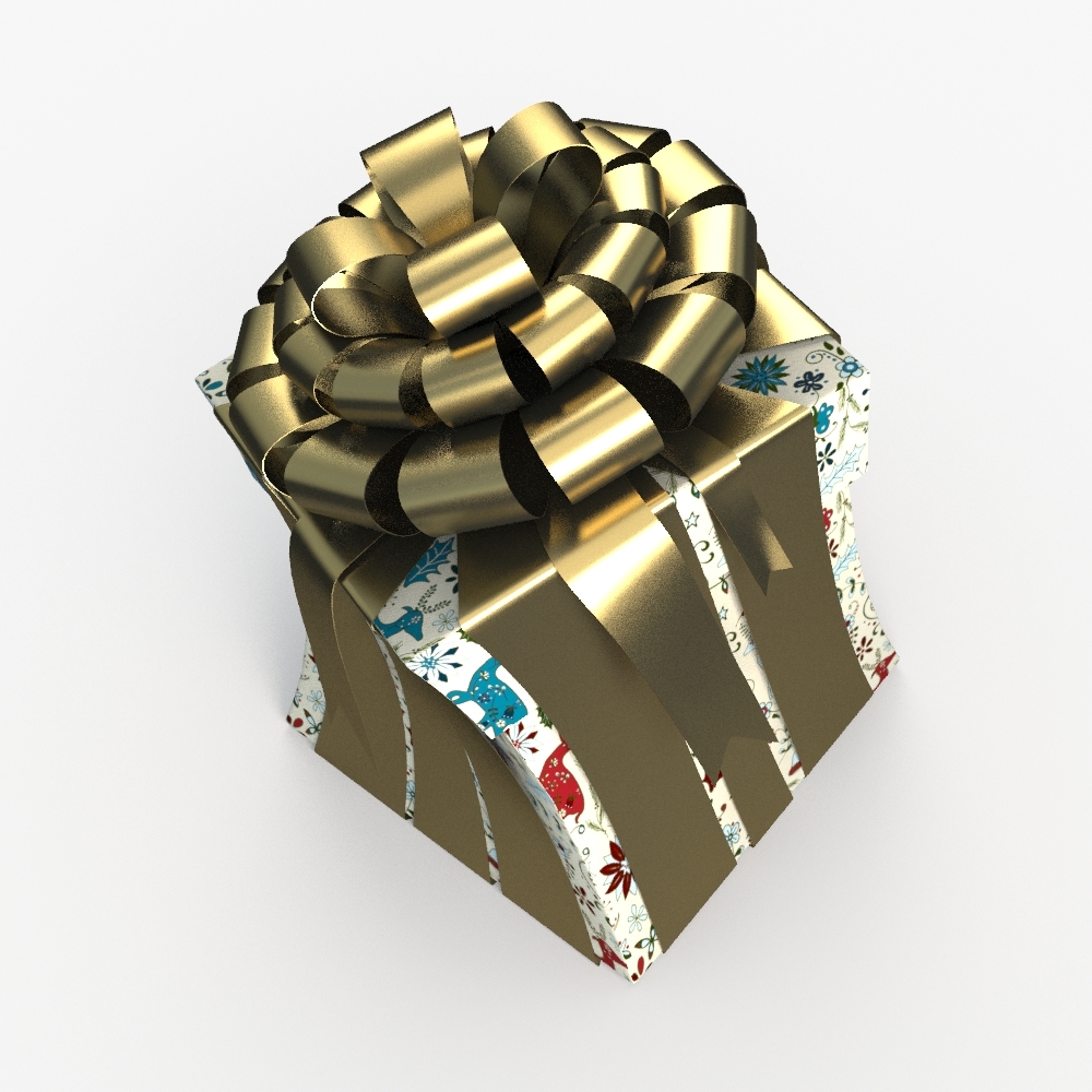 christmas gift present box 3ds