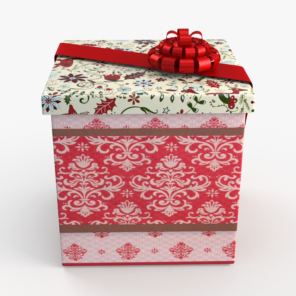 dxf christmas gift present box