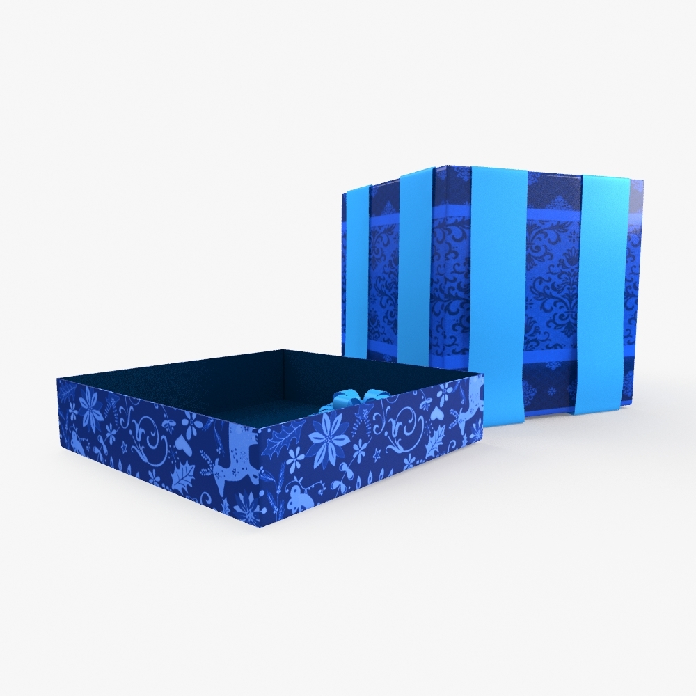 3d model christmas gift present box