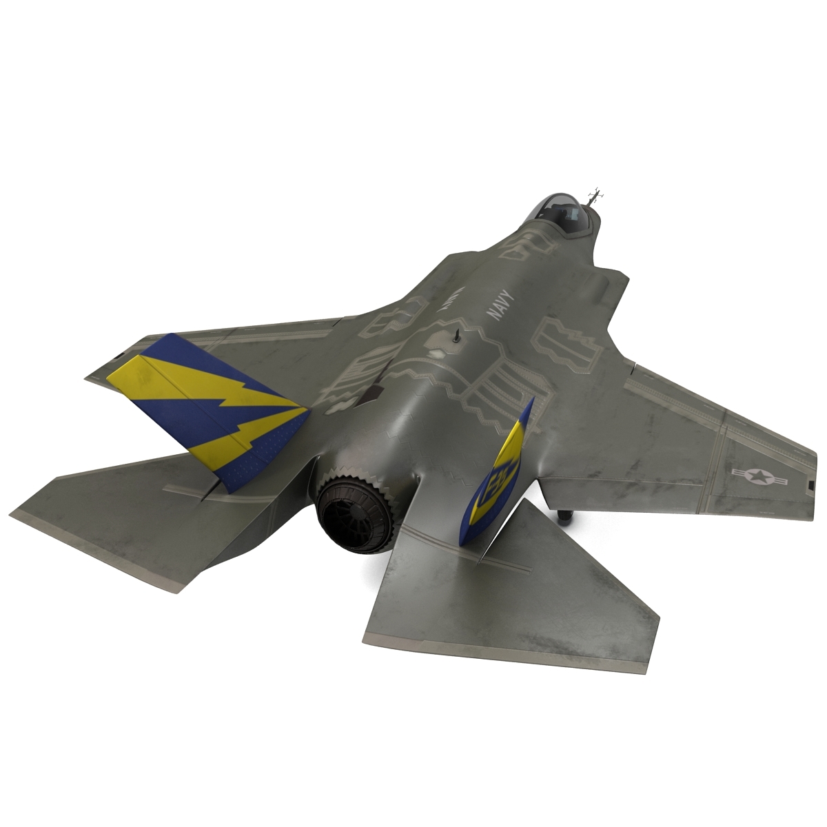 战斗机洛克希德马丁f-35闪电ii脏3d模型