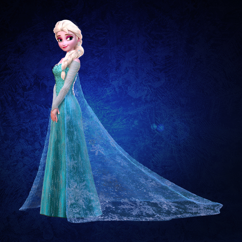 Elsa Princess Frozen D Obj