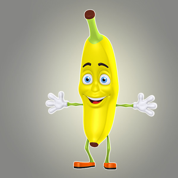 cartoon banana