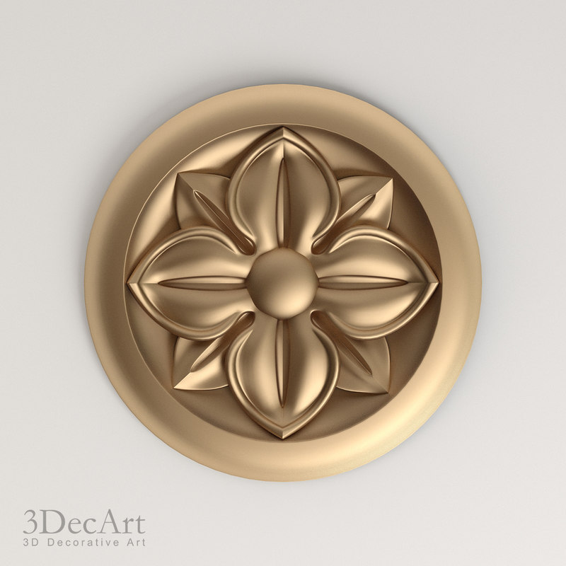 D Decorative Rosettes Model