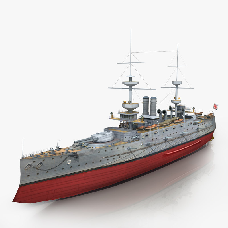 3d Model Hms Majestic 1895 Battleship