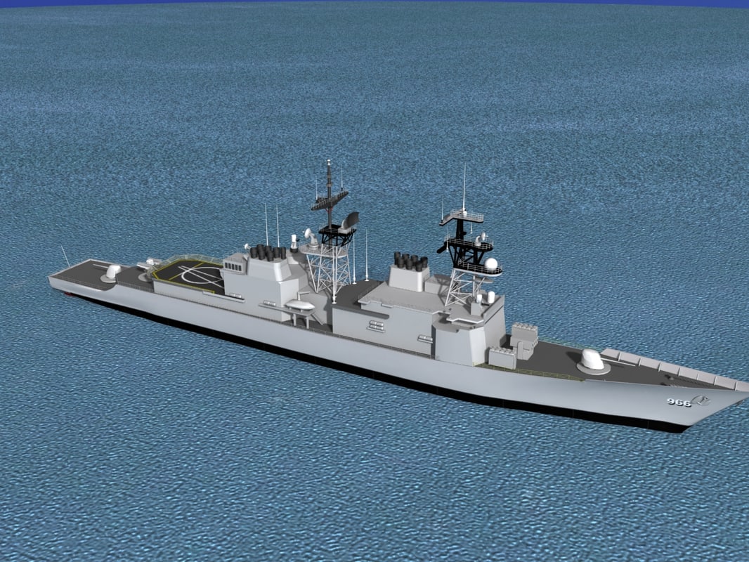 Destroyers Class Spruance Dd D Model