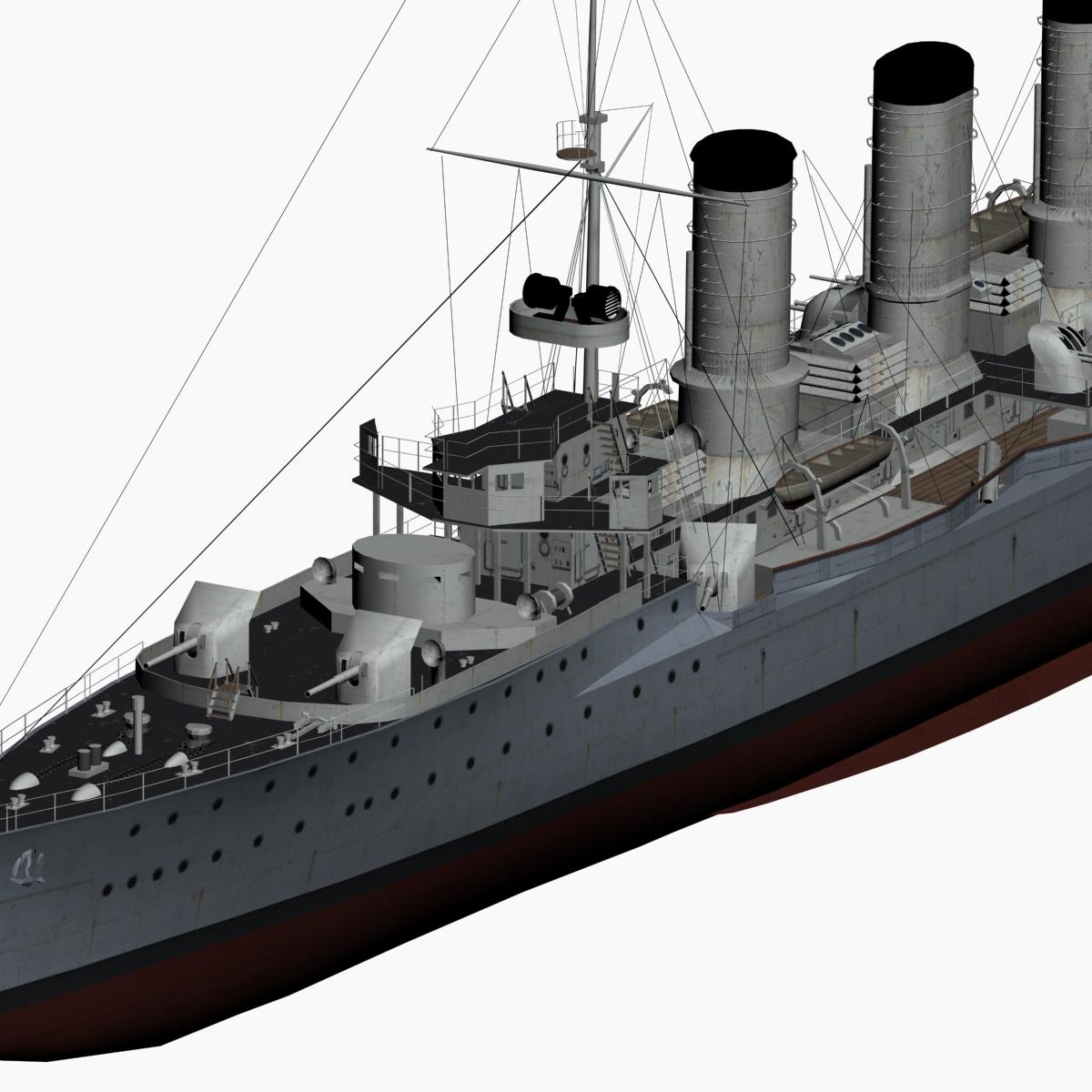 小型巡洋舰威斯巴登级帝国德国海军3d模型