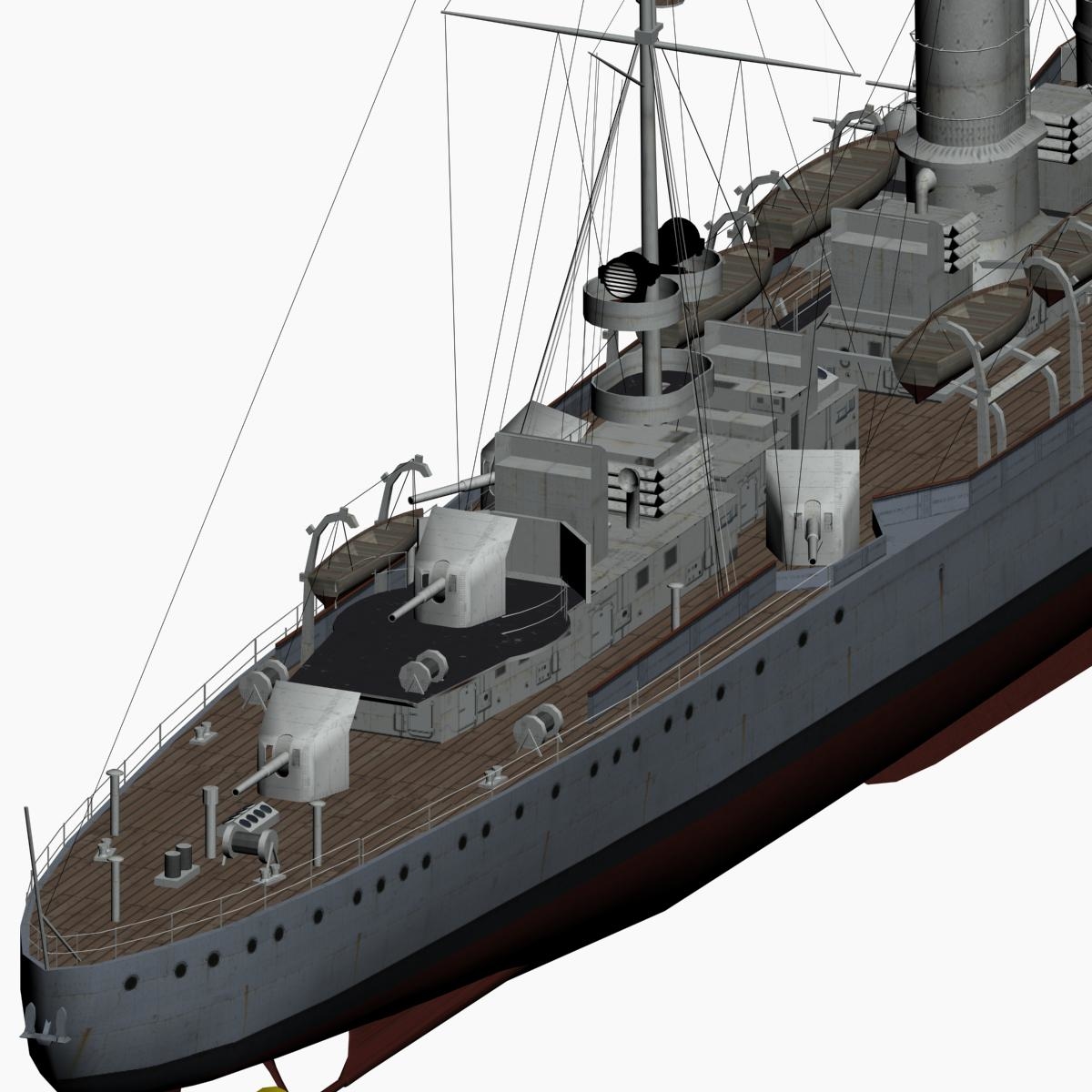小型巡洋舰威斯巴登级帝国德国海军3d模型