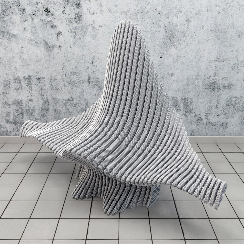 3d parametric chair model