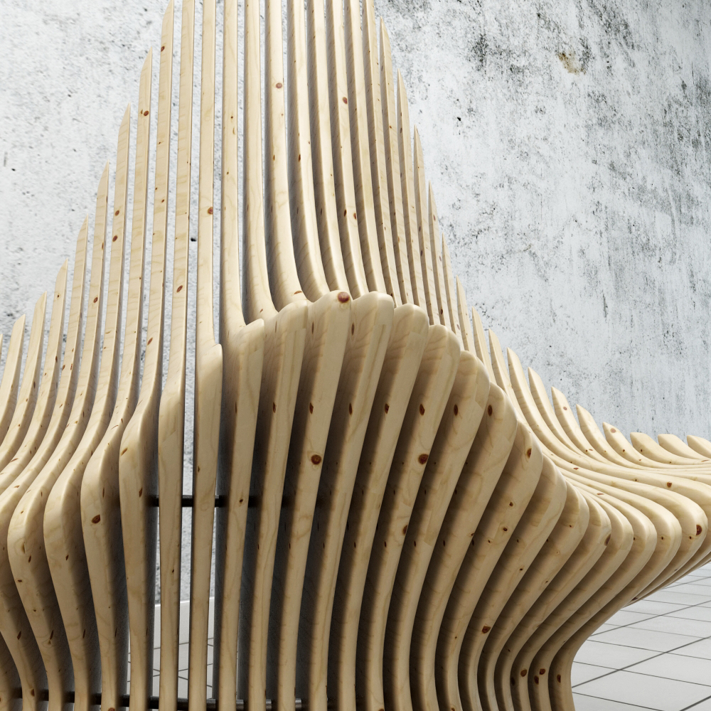 3d parametric chair model