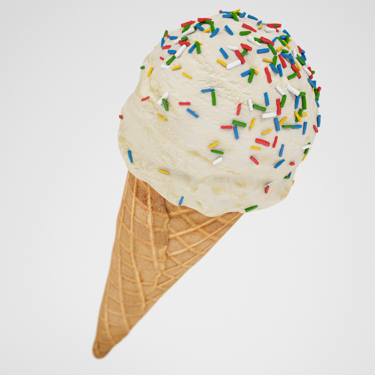 3d ice cream cone model