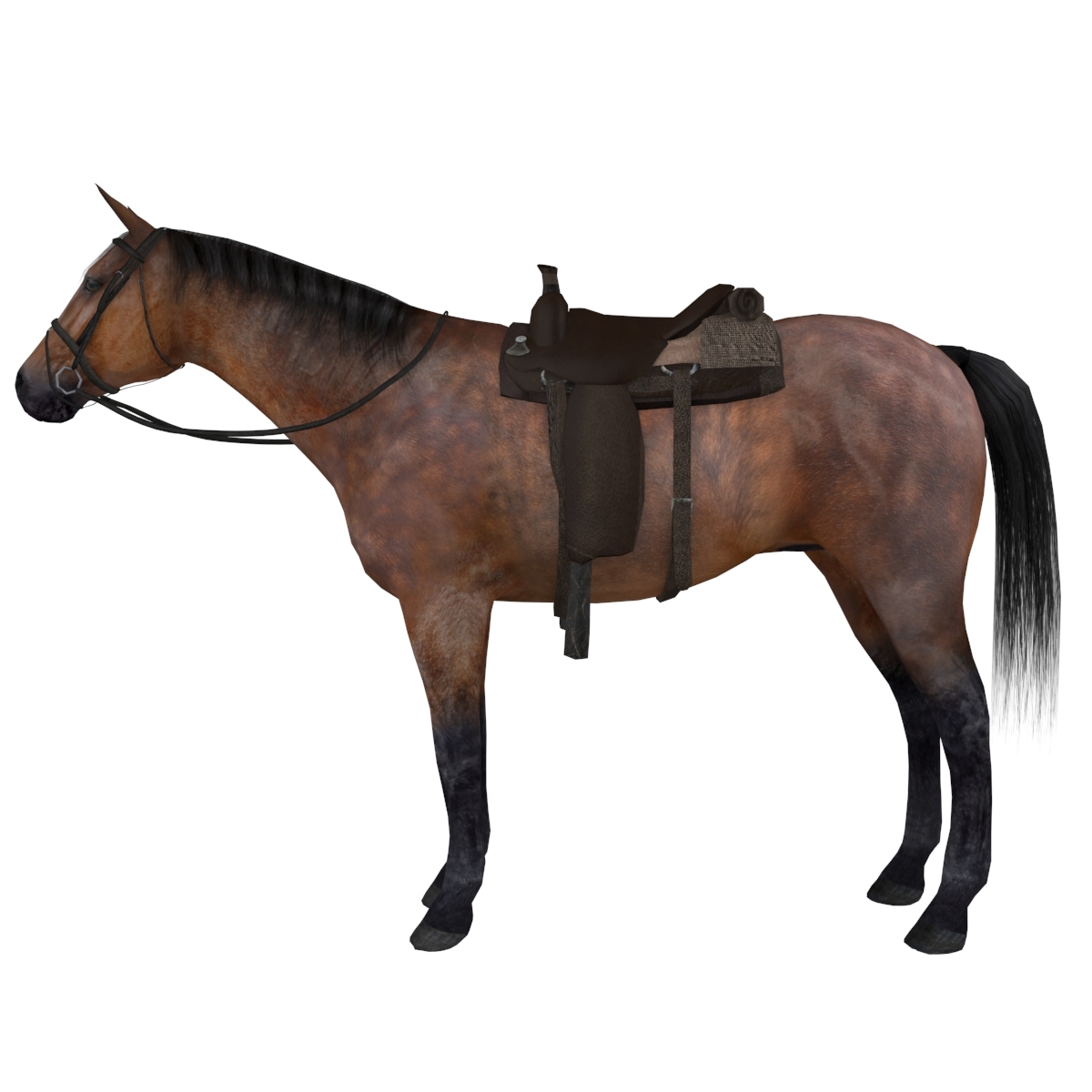 3d max pack wild west horse saddle