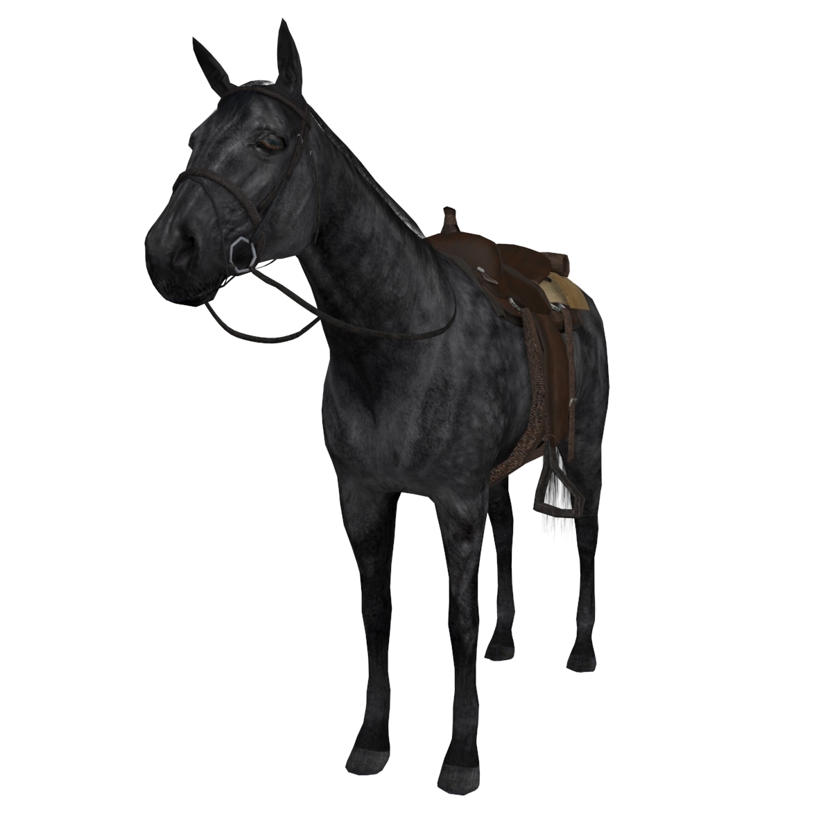 3d max pack wild west horse saddle