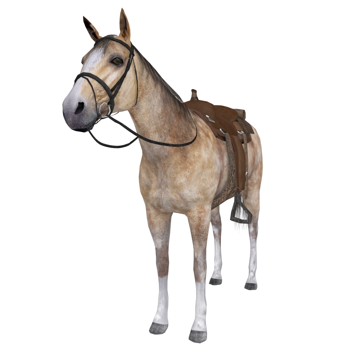 3d max pack wild west horse saddle