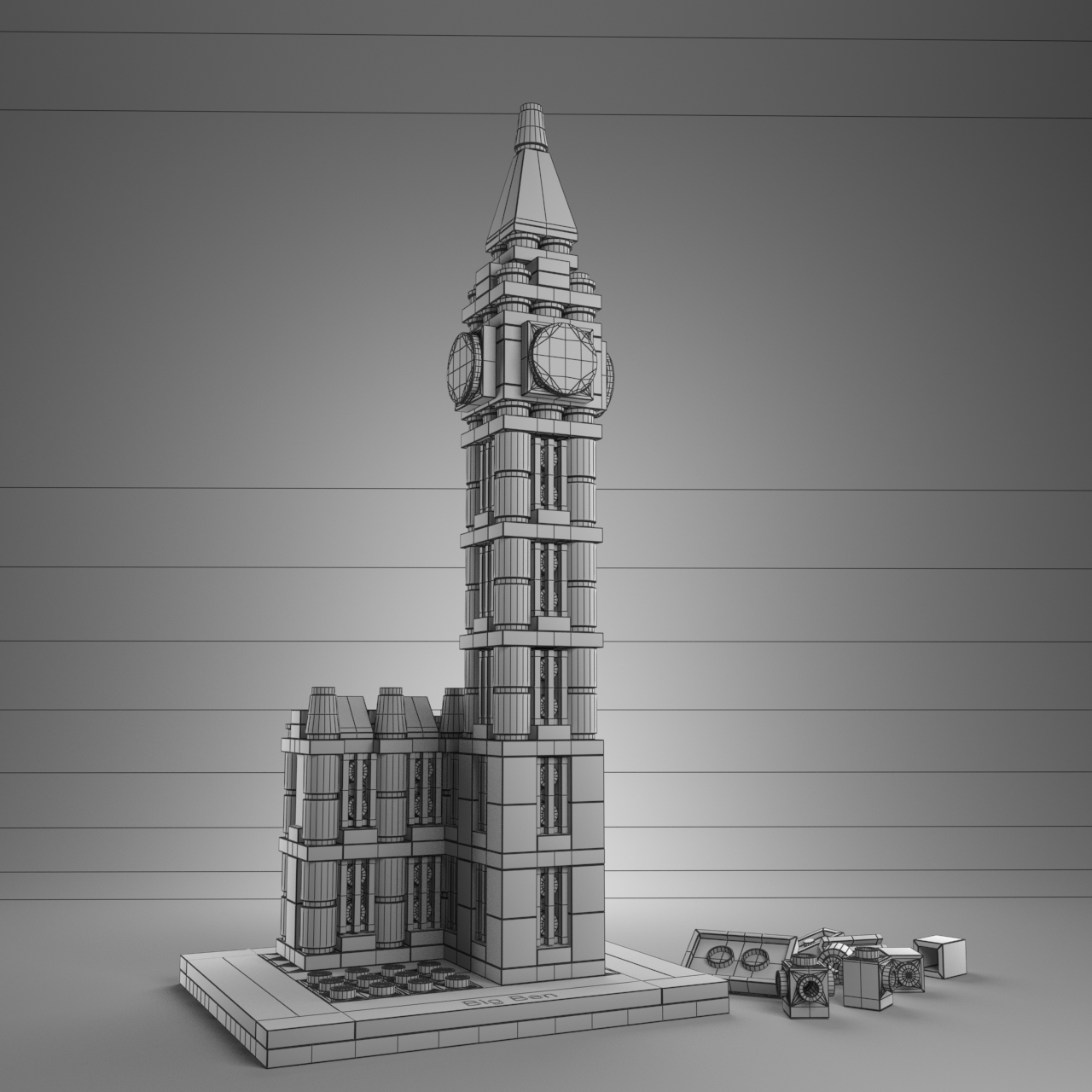 乐高bigben3d模型