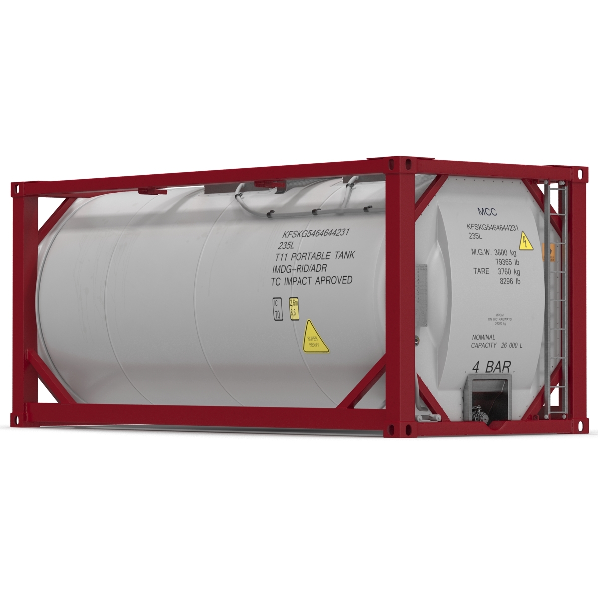 3ds max iso tank container generic