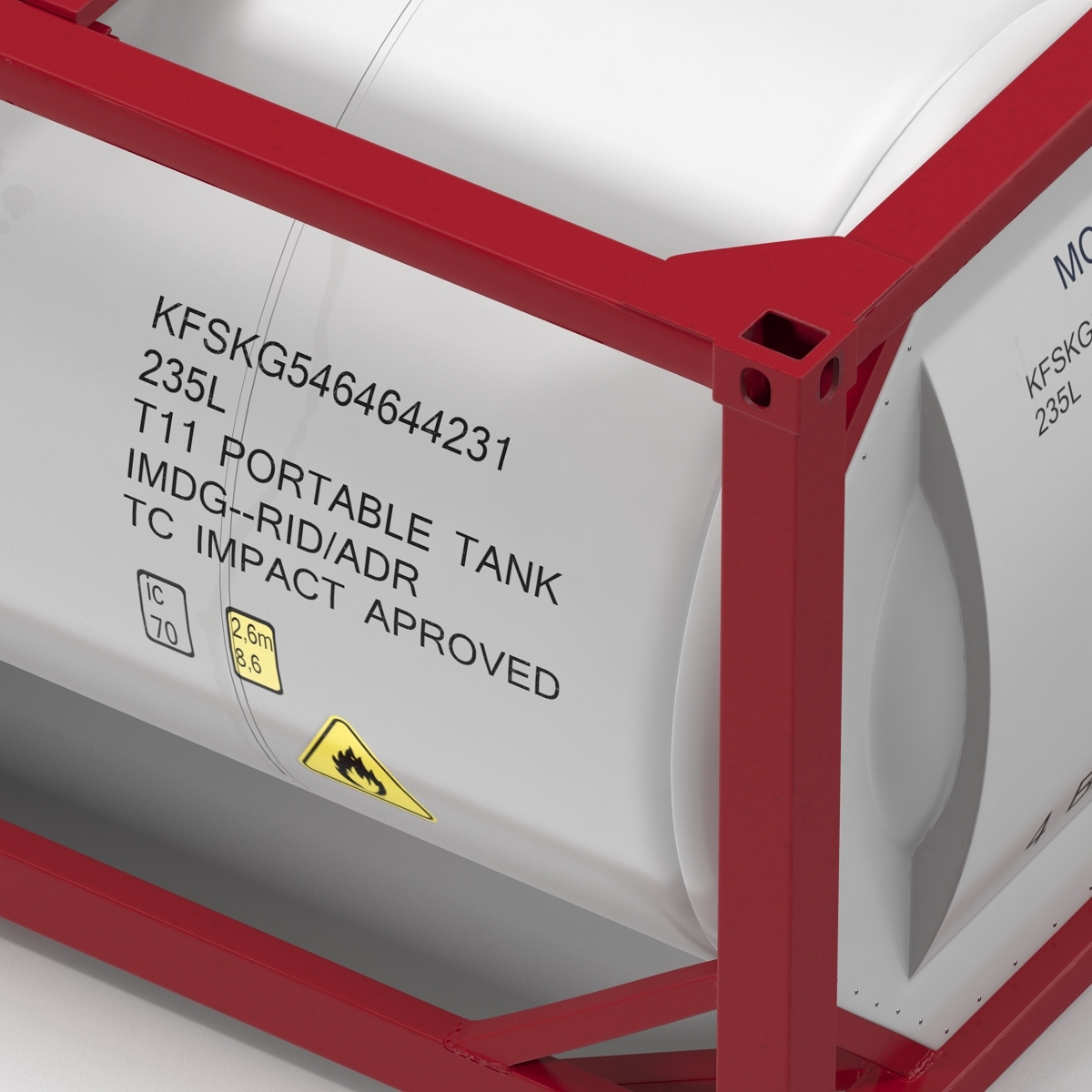 3ds max iso tank container generic