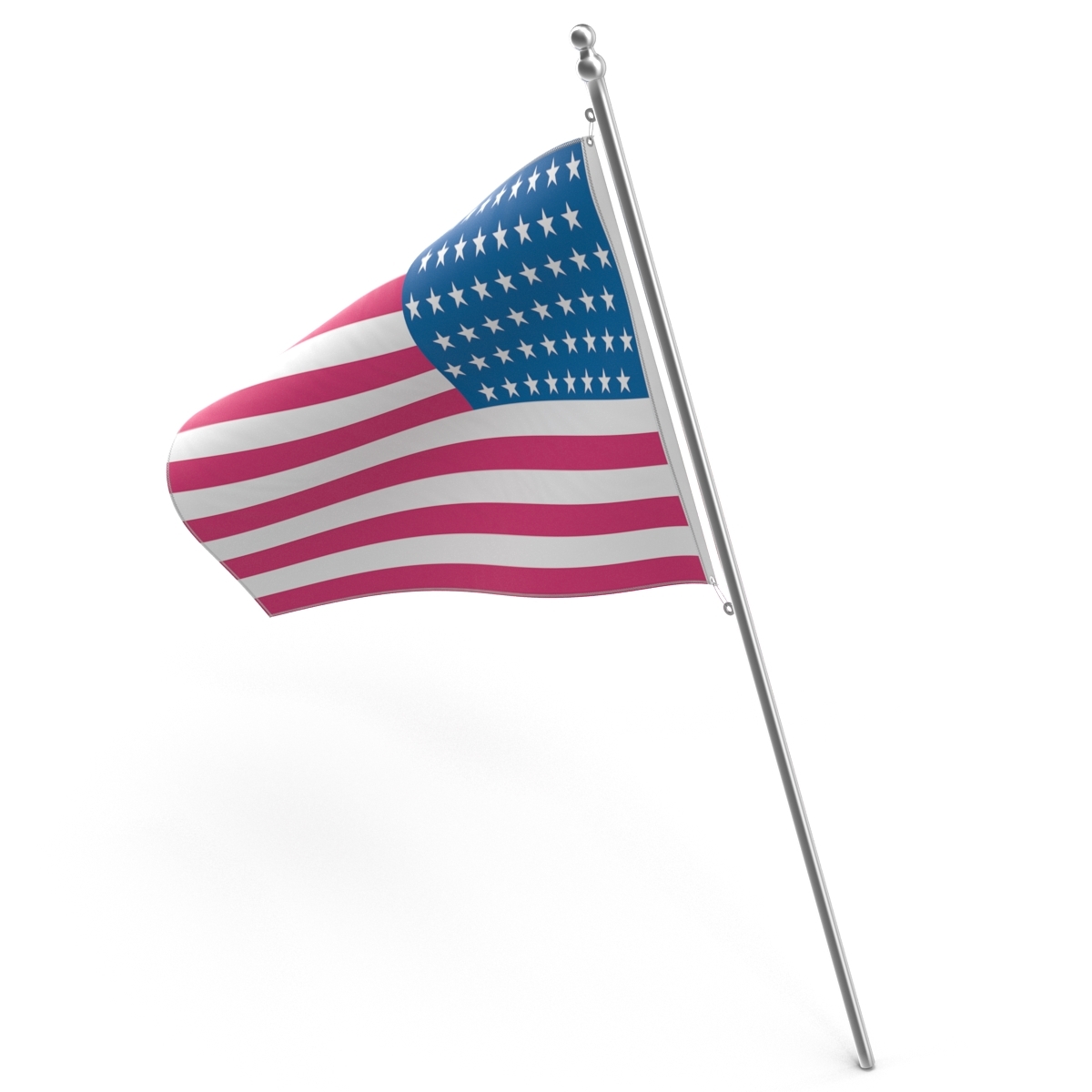 max american flag modeled