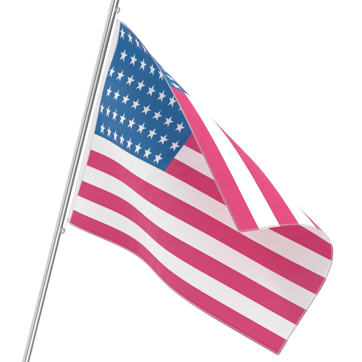 max american flag modeled