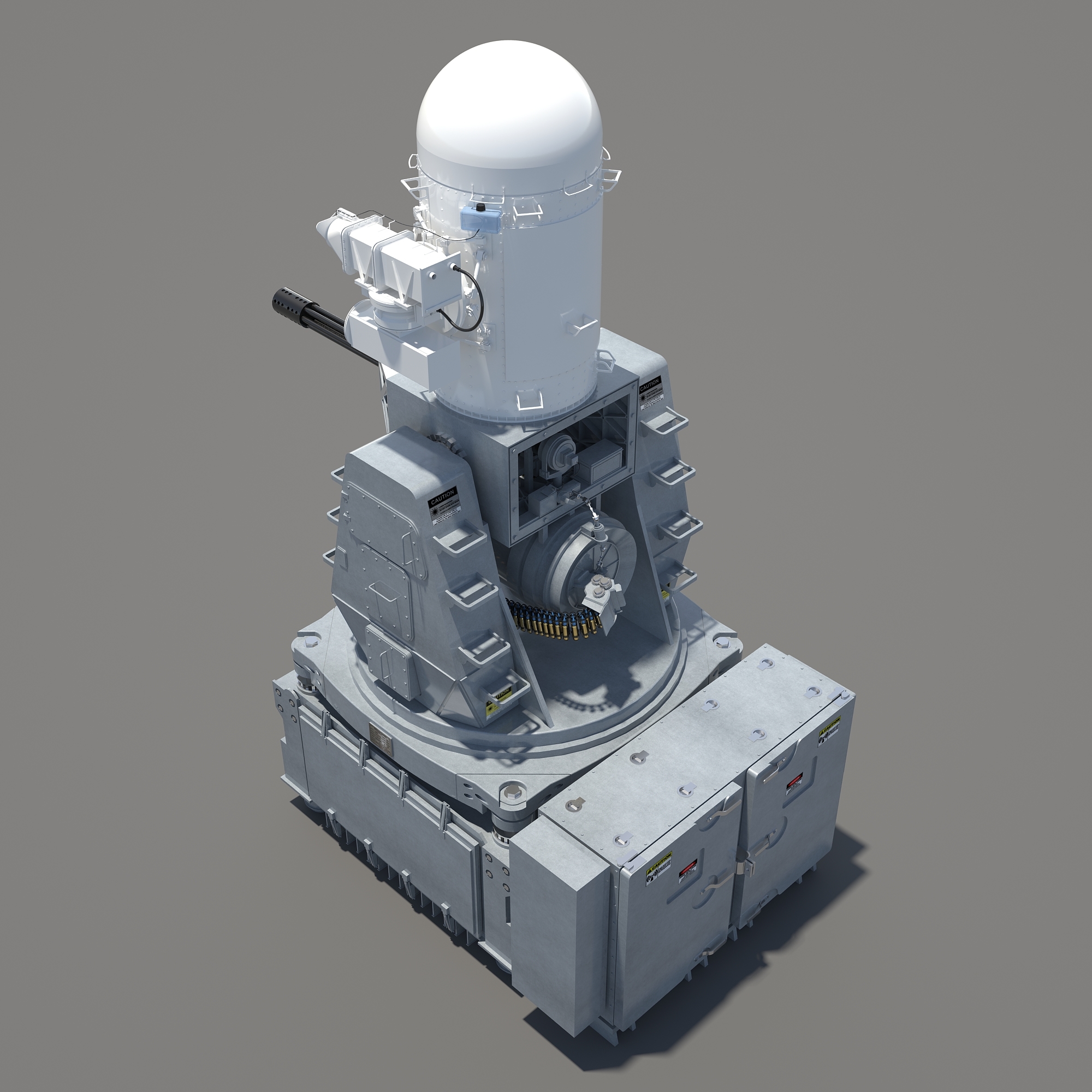 phalanx ciws block-1b gun 3d model